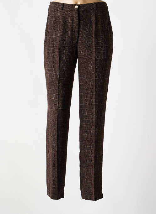 Pantalon slim talie elastică talie înaltă maro JUMFIL femme