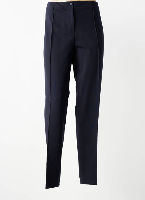 Pantalon slim talie elastică mărime normală albastru JUMFIL femme