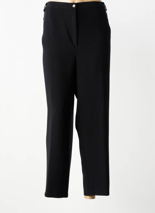 Pantalon drept închidere cu fermoar sub clapetă cu nasturi negru JUMFIL femme