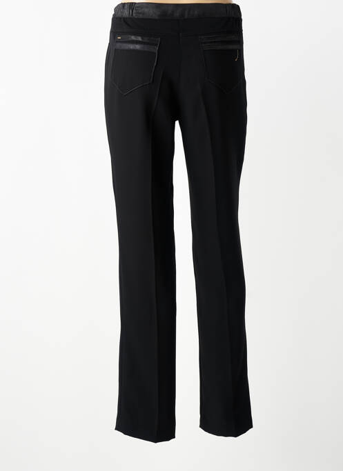 Pantalon drept țesătură poplin mărime normală negru JUMFIL femme