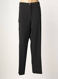 Pantalon drept țesătură crep mărime normală negru BRUNO SAINT HILAIRE femme