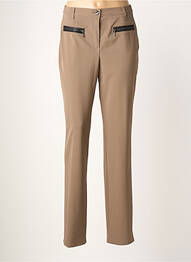 Pantalon slim talie elastică talie înaltă maro JUMFIL femme