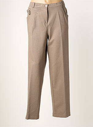 Pantalon drept elasticitate mărime normală maro JUMFIL femeie