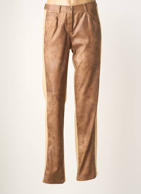 Pantalon slim mărime normală mărime normală maro JUMFIL femme
