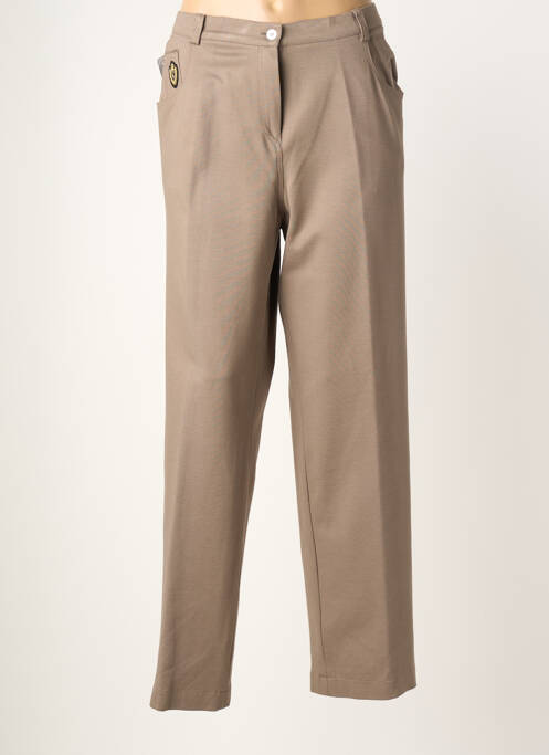 Pantalon drept elasticitate mărime normală maro JUMFIL femme