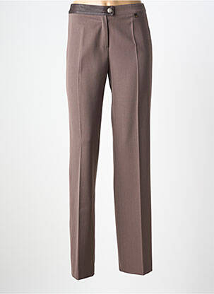 Pantalon drept elasticitate mărime normală maro JUMFIL femeie