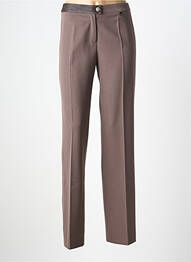 Pantalon drept elasticitate mărime normală maro JUMFIL femeie