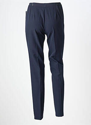 Pantalon slim talie elastică mărime normală albastru JUMFIL femeie