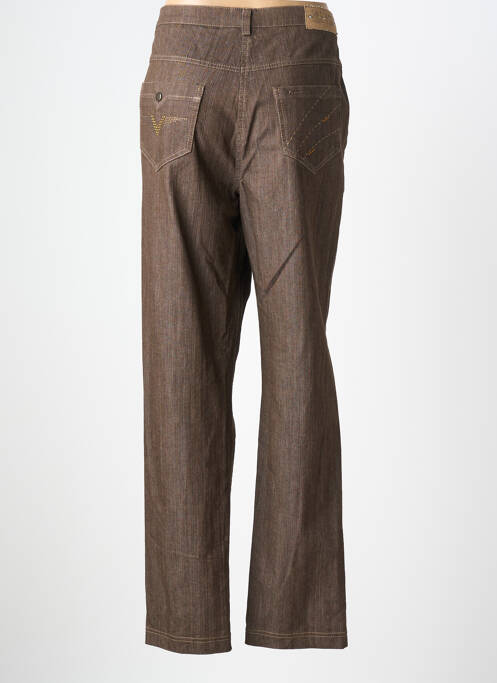 Pantalon drept elasticitate mărime normală maro JUMFIL femme