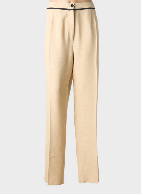 Pantalon drept țesătură crep mărime normală bej JUMFIL femme
