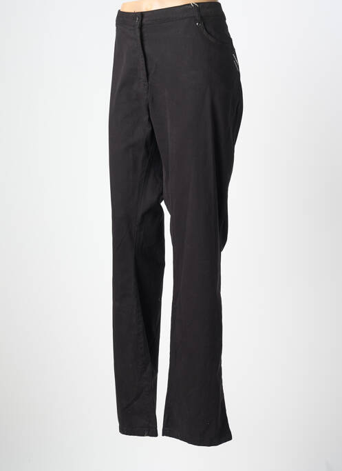 Pantalon drept elasticitate mărime normală negru DIANE LAURY femme