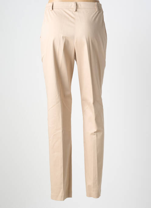 Pantalon slim țesătură poplin mărime normală bej JUMFIL femme