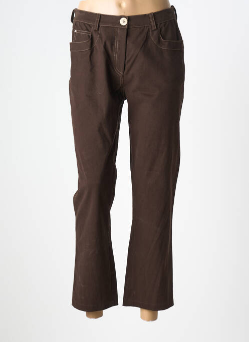 Pantalon 7/8 elasticitate mărime normală maro JUMFIL femme