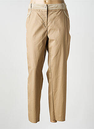Pantalon drept elasticitate mărime normală bej FUEGO WOMAN femeie