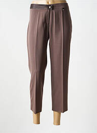 Pantalon trei sferturi talie joasă talie joasă maro JUMFIL femme