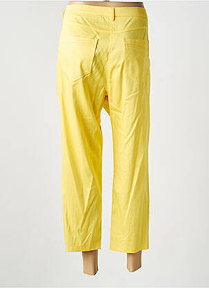 Pantalon 7/8 talie cu cleme mărime normală galben JUMFIL femeie