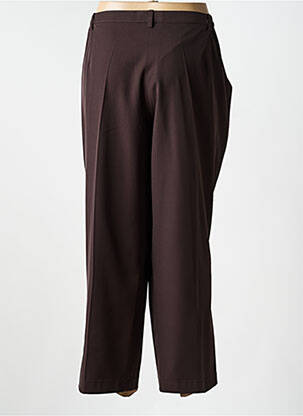 Pantalon 7/8 talie elastică mărime normală maro JUMFIL femeie