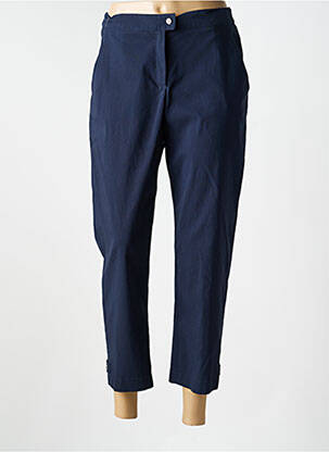 Pantalon 7/8 țesătură poplin mărime normală albastru JUMFIL femeie