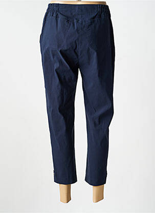 Pantalon 7/8 țesătură poplin mărime normală albastru JUMFIL femeie