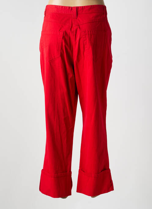 Pantalon trei sferturi croială dreaptă mărime normală roșu JUMFIL femme
