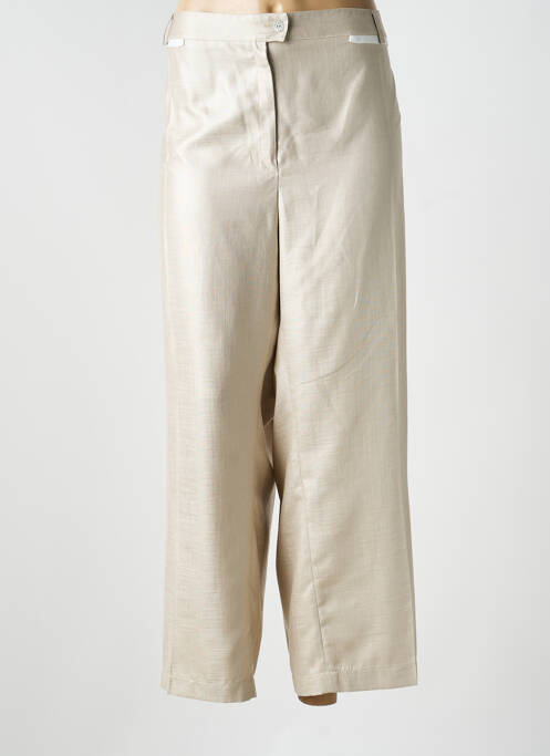 Pantalon 7/8 talie elastică mărime normală bej JUMFIL femme