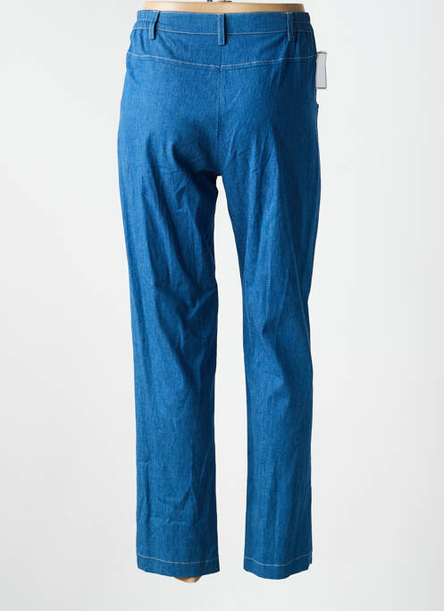 Pantalon 7/8 închidere cu fermoar sub clapetă cu nasturi mărime normală albastru JUMFIL femme