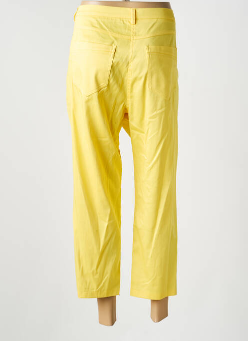 Pantalon 7/8 țesătură poplin mărime normală galben JUMFIL femme