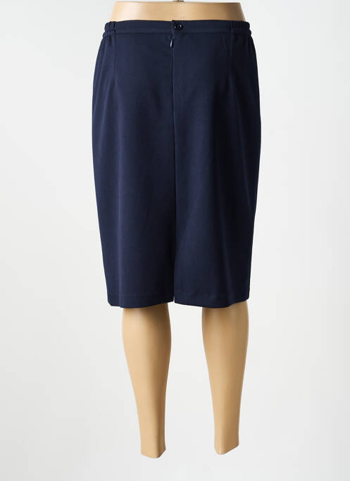 Fustă midi talie cu cleme albastru JUMFIL femme