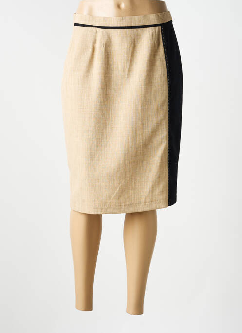 Fustă midi talie cu cleme bej JUMFIL femme