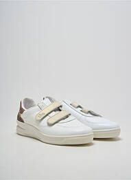 Adidași țesătură satinată toc plat până la 3 cm alb TBS femme