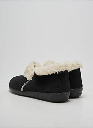Papuci/pantofi de casă vârf rotund toc plat până la 3 cm negru ROHDE femeie