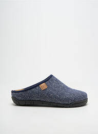 Papuci/pantofi de casă vârf rotund toc de 4 la 6 cm albastru ROHDE femme
