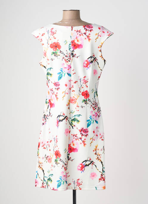 Rochie midi imprimeu floral mâneci scurte roșu QUATTRO femme