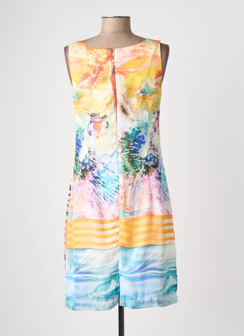 Rochie scurtă fără mâneci fără mâneci galben QUATTRO femme