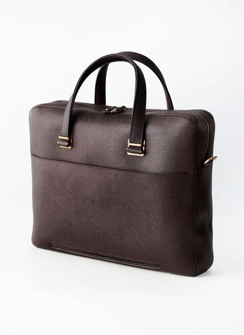 Geantă țesătură satinată maro DUNHILL homme