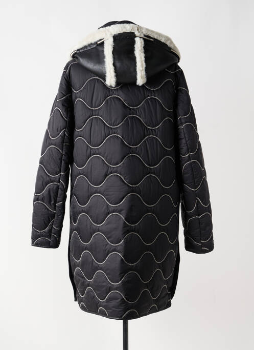 Parka mâneci lungi fără glugă negru REVER MILE femme