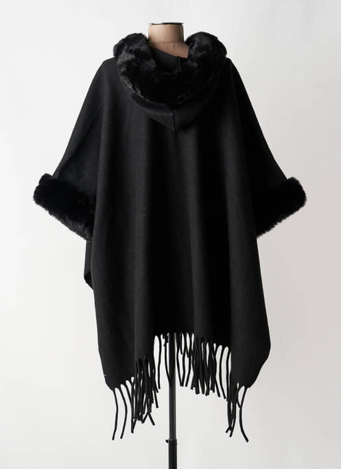 Palton scurt croială dreaptă fără glugă negru K-DESIGN femme