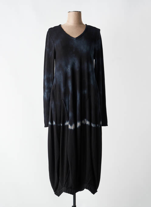 Rochie lungă mâneci lungi mâneci lungi negru KEDZIOREK femme