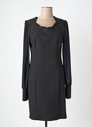 Rochie midi mâneci lungi mâneci lungi negru QUATTRO femeie