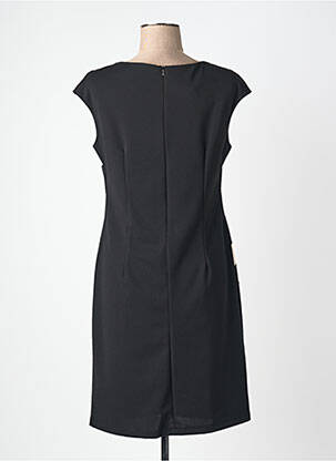 Rochie midi țesătură crep mâneci scurte negru QUATTRO femeie