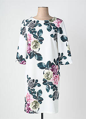 Rochie scurtă mâneci 3/4 mâneci 3/4 bej QUATTRO femeie