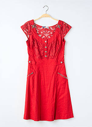 Rochie scurtă fără mâneci fără mâneci roșu QUATTRO femeie