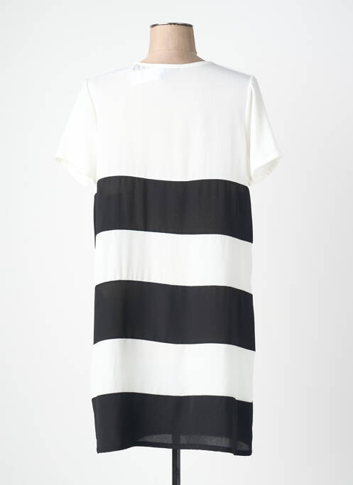 Rochie scurtă mâneci scurte mâneci scurte alb QUATTRO femme