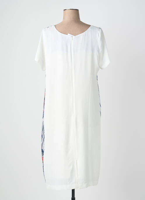 Rochie midi croială fluidă mâneci scurte albastru QUATTRO femme