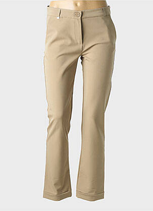 Pantalon slim buzunare bej HBT femeie