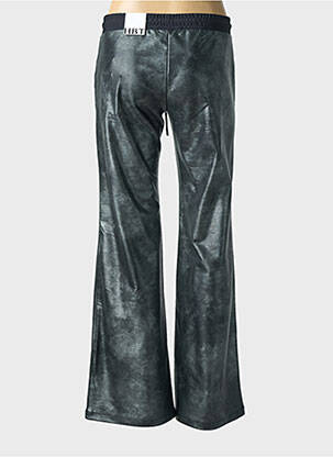Pantalon evazat talie elastică argintiu HBT femeie