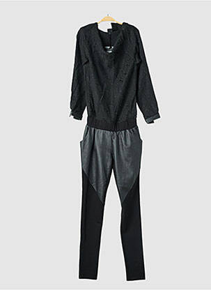 Salopetă-pantalon mâneci lungi negru NÜ femeie