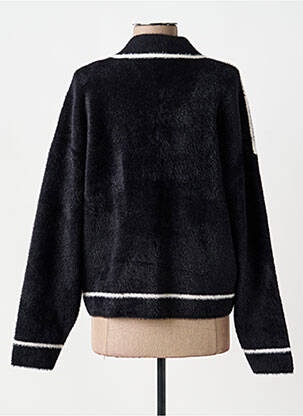 Vestă cu mâneci lungi elasticitate negru K-DESIGN femeie