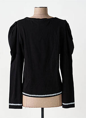 Top țesătură jersey mâneci lungi negru ELISA CAVALETTI femeie