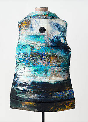 Geacă matlasată buzunare fără glugă albastru DOLCEZZA femeie